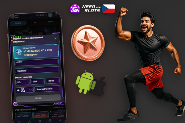 Ověření totožnosti v Need for Slots — nahrání občanského průkazu přes mobilní telefon