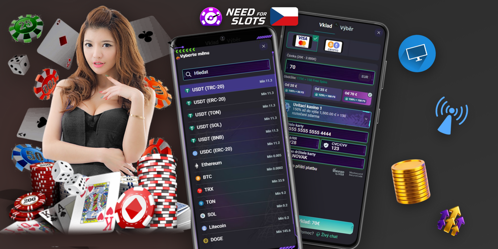 Přehled všech způsobů, jak vložit peníze na Need for Slots, od karet po krypto
