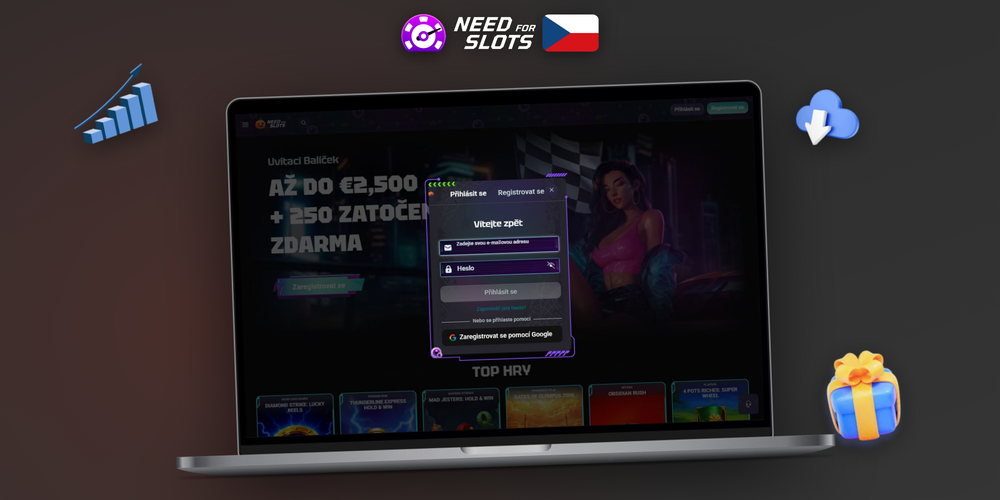 Hráč řeší zamítnutí registrace v Need for Slots s pomocí zákaznické podpory