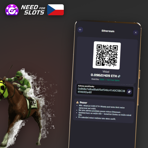 Need for Slots výběr peněz – pokladna s platebními metodami a tlačítkem výběru